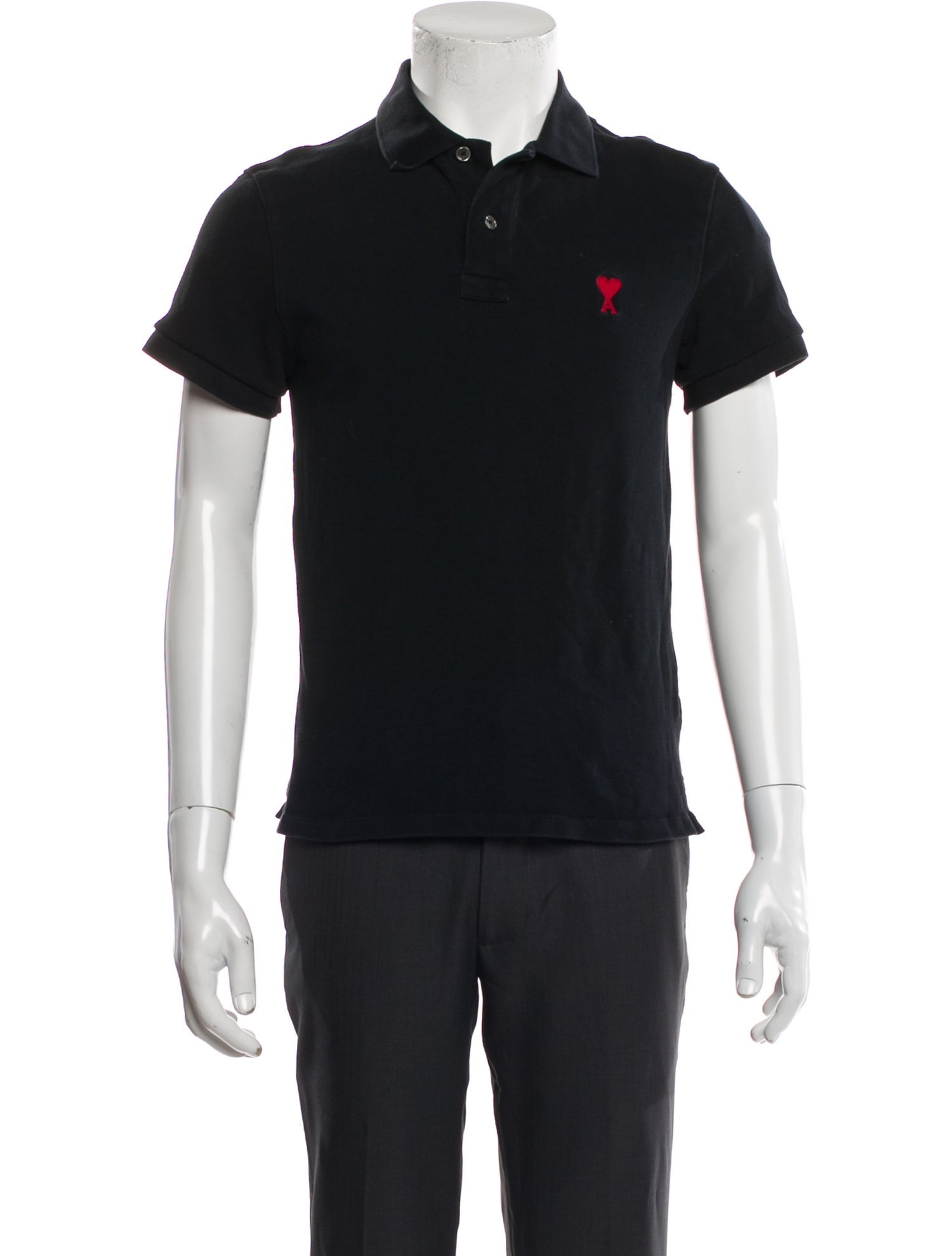 AMI Crew Neck Short Sleeve Polo Shirt